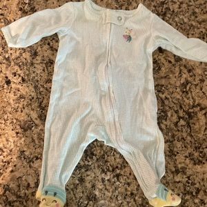 Baby Bee onesie pajamas with sleeper feet